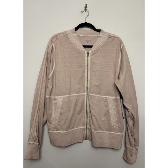 Athleta Jackets & Blazers - Athleta Womens Farallon Semi Fitted Jacket Size XL Brown Full Zip Lightweight